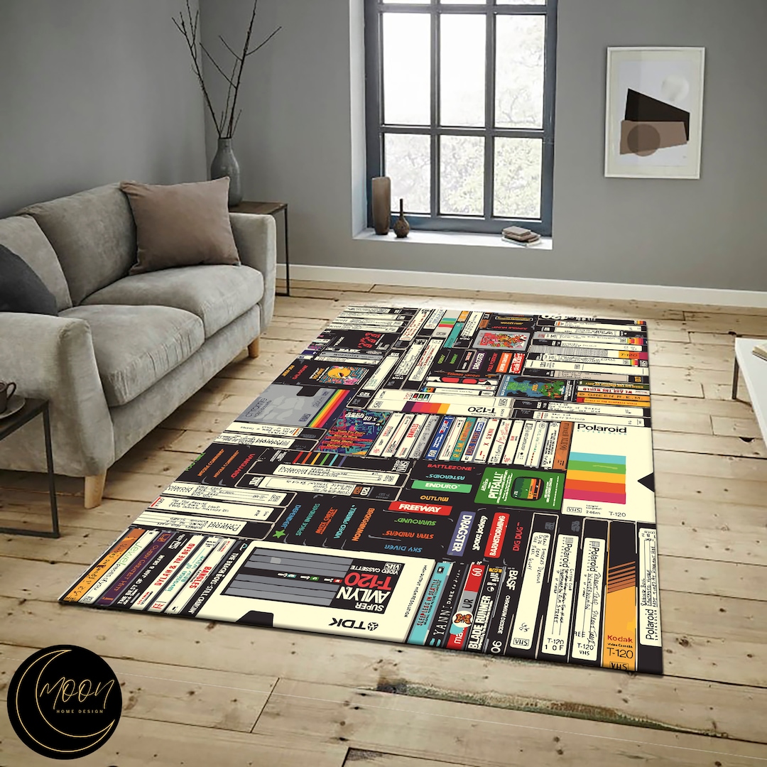 Retro Cassette Tape Rug: 90s Music Room Decor - Etsy
