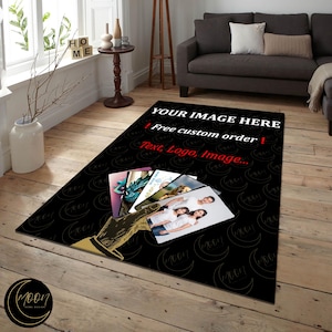 Custom Rug, Custom Logo Rug, Custom Rug with Your Logo, Personalized Rug, Custom Image Rugs, Custom Decor Rug, Washable Rug, Gift Rug