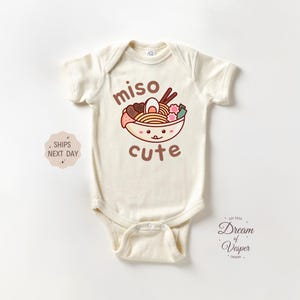Miso Cute Onesie®, Baby Shower Gift, Cute Baby Bodysuit, Natural Baby Onesie®, New Parents Gift, Newborn Baby Bodysuit, Funny Baby Onesie®