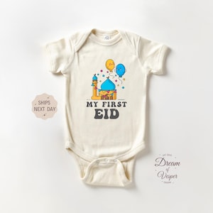 My First Eid Baby Onesie®, Muslim Baby Bodysuit, Islamic Baby Onesie®, Baby Shower Gift, Eid Mubarak Onesie®, Ramadan Baby Clothes