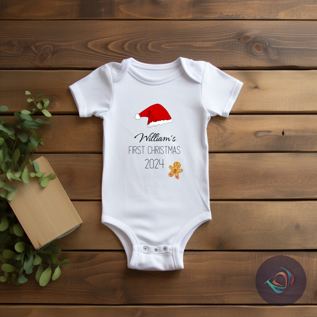 Personalized First Christmas Baby Onesie® My First Christmas 2024