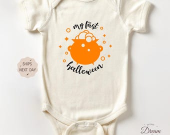 My First Halloween Baby Outfit, Cute Fall Outfit, Halloween Baby Bodysuit, Halloween Gift, Spooky Baby, Trick or Treat Baby Romper