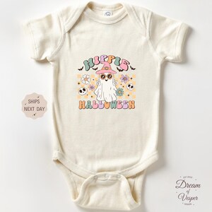 Hippie Halloween Onesie® - Halloween Baby Onesie® - Little Baby Bodysuit - Natural Fall Baby Romper - Halloween Baby Gift - Best Baby Gift