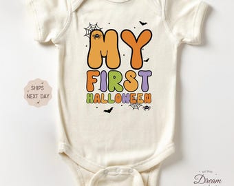 My First Halloween Groovy Outfit, Halloween Baby Outfit, 1st Halloween Baby Gift, Cute  Baby Clothes, Spooky Baby Bodysuit, Best Baby Gift