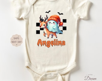 Custom Halloween Baby Outfit, Personalized Baby Outfit, Spooky Name Outfit, Baby Shower Gift, Custom Halloween Gift, Cute Halloween