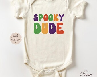 Spooky Dude Baby Outfit, New Parents Outfit, Cute Newborn Bodysuit, Baby Boy Outfit, Trendy Halloween Baby Gift, Spooky Season