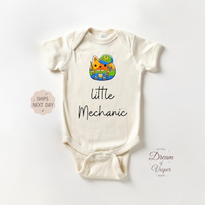 Little Mechanic Baby Onesie® - Mechanic Baby Gift - Daddy&#39;s Mechanic Baby Clothes - Racing Baby Outfit - Baby Shower Gift - Newborn Onesie®