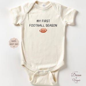 My First Football Season Onesie®, Football Baby Bodysuit, Funny Football Onesie®, Baby Shower Gift, Sports Baby Onesie®, Daddy Baby Gift