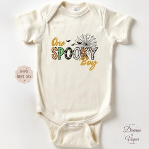 One Spooky Boy Onesie®, Halloween Baby Onesie®, Autumn Bodysuit, Fall Baby Gift, Spooky Onesie®, Pumpkin Onesie®, Newborn Baby Outfit
