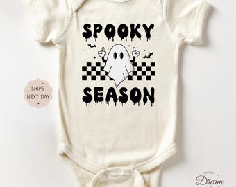 Spooky Season Ghost Outfit, Halloween Baby Outfit, Cute Halloween Outfit, Baby Halloween Costume, Halloween Toddler Tee, Best Gift