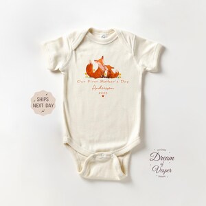 First Mother&#39;s Day Custom Onesies®, Custom First Mother&#39;s Day Baby Bodysuit, Personalized First Mother&#39;s Day Gift Onesie, Cute Baby Bodysuit