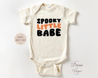 Spooky Little Babe Baby Outfit, Halloween Baby Bodysuit, Cute Spooky Outfit, Fall Baby Shower Gift, Funny Baby Clothes