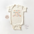 Newest Member of the Girl Gang Outfit, Funny Baby Bodysuit, Natural Baby Shower Gift, Newborn Baby Outfit, New Member of The Family Outfit