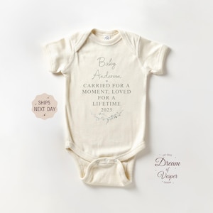 Personalized Announcement Baby Onesie®, Keepsake Baby Bodysuit, Pregnancy Reveal Onesie®, Baby Shower Gift, Custom Baby Onesie®