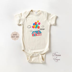 Adventure Is Out There Baby Onesie®, Explorer Newborn Outfit, Pregnancy Announcement, Perfect Gift for Little Adventurers, Natural Onesie®