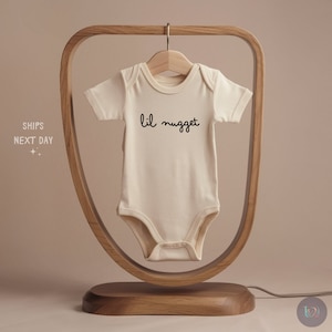 Lil Nugget Onesie® - Newborn baby bodysuit - Pregnancy Announcement - Baby Shower Gift - Baby Announcement - Vintage Kids