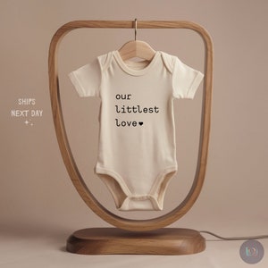 Cute Baby Onesie® - Newborn Baby Bodysuit - Our Littlest Love Baby Bodysuit - Natural So Loved Baby Onesie® - Our Littlest Love Baby Onesie®