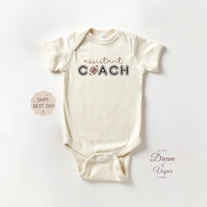 Assistant Coach Onesie®, Sports Baby Bodysuit, Cute Football Baby Onesie®, Game Day Onesie®, New Football Buddy Onesie®, Funny Baby Gift