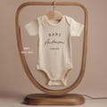 Pregnancy Announcement Baby Bodysuit - Newborn Baby Outfit Brand - Baby Announcement Bodysuit - Personalized Last Name - Baby Shower Décor
