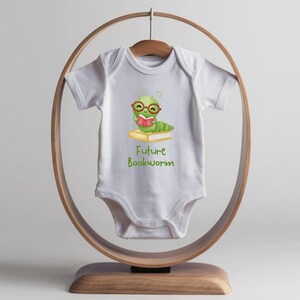 Future Bookworm Outfit, Funny Baby Bodysuit, Literature Baby Outfit, Unisex Baby Clothes, Baby Shower Gift, Book Baby Clothes, Baby Gift White