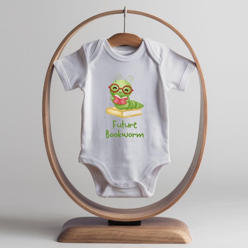 Future Bookworm Outfit, Funny Baby Bodysuit, Literature Baby Outfit, Unisex Baby Clothes, Baby Shower Gift, Book Baby Clothes, Baby Gift White