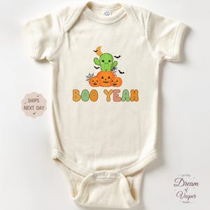 Boo Yeah Onesie®, First Halloween Baby Onesie®, Halloween Baby Outfit, Cute Pumpkin Baby Clothes, Trick or Treat Baby Gift, Best Bodysuit