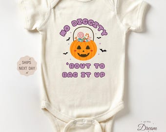 No Diggity Outfit, Halloween Outfit, Funny Pumpkin Bodysuit, Trick or Treat Outfit, Cute Halloween Baby Tee, Fall Baby Bodysuit