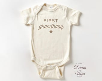 First Grandbaby Bodysuit Brand, Announcement Baby Bodysuit, Hi Grandparents Baby Outfit, Pregnancy Reveal Bodysuit, Baby Shower Gift