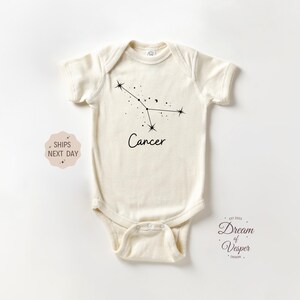 Cancer Baby Onesie - Cute Constellation Bodysuit - Zodiac Baby Onesie - Cancer Baby bodysuit - Cancer Horoscope Baby Gift