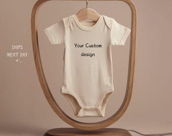 Custom Baby Outfit - Personalized Baby Outfit - Pregnancy Announcement Outfit - Baby Shower Gift Custom Design Newborn Baby Bodysuit