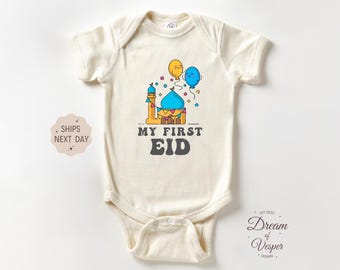 My First Eid Baby Outfit, Muslim Baby Bodysuit, Islamic Baby Outfit, Baby Shower Gift, Eid Mubarak Outfit, Ramadan Baby Clothes