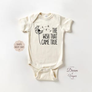 The Wish That Came True Baby Onesie®, IVF Baby Announcement Onesie®, Natural Baby Bodysuit, Funny Baby Onesie®, Cute Baby Clothes, Baby Gift