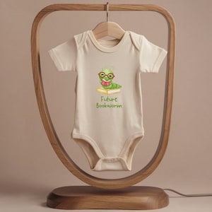 Future Bookworm Outfit, Funny Baby Bodysuit, Literature Baby Outfit, Unisex Baby Clothes, Baby Shower Gift, Book Baby Clothes, Baby Gift Natural
