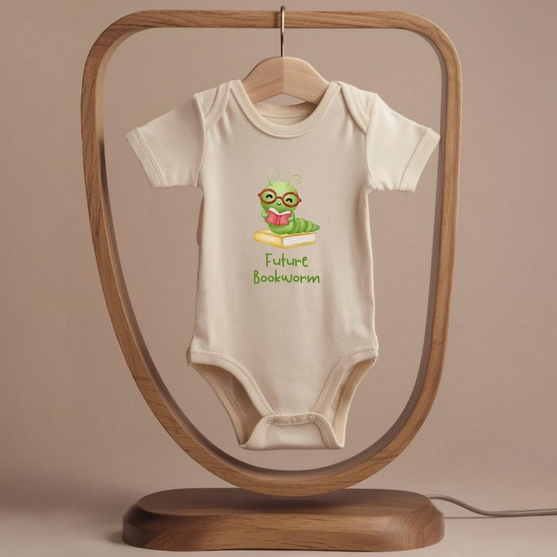 Future Bookworm Outfit, Funny Baby Bodysuit, Literature Baby Outfit, Unisex Baby Clothes, Baby Shower Gift, Book Baby Clothes, Baby Gift Natural