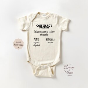 I Always Promise To Love My Aunts Onesie®, Funny Announcement Bodysuit, Pregnancy Reveal Onesie®, I Love My Aunts Onesie®, Baby Shower Gift