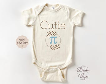 Cutie Pi Baby Outfit, Math Baby Bodysuit, Funny Baby Outfit, Cute Baby Clothes, Coming Home Outfit, Cutie Pie Outfit, Natural Outfit