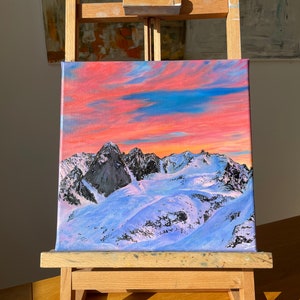 Mountains Original oil painting