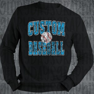 CUSTOM Baseball design, team digital download, vintage spirit wear, custom sublimation, sport, DTF