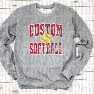 CUSTOM Softball design, team digital download, vintage spirit wear, custom sublimation, sport, DTF
