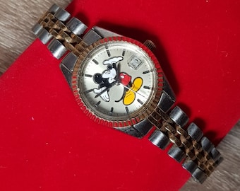 Disney Mickey Mouse-horloge met roestvrijstalen band van SII Marketing International Inc