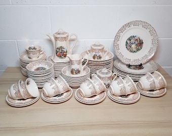 Crooksville China Co. U.S.A Vintage Dinnerware Set