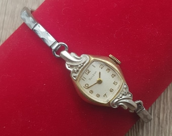 Bulova Ladies Wrist Watch 17 Jewels 10K Rolled Gold Plate 1961 Not Working