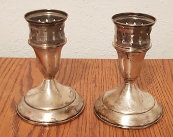Towle Silverplate Set of 2 Vintage Candlestick Holders 3179