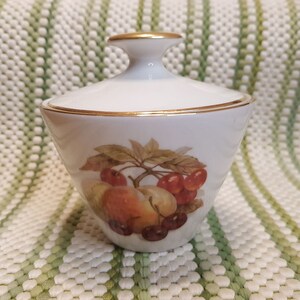 Alboth and Kaiser Bavarian China Sugar Bowl with Lid Western Germany