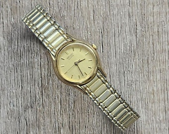 Seiko Quartz Women’s Wrist Watch 1N01-0E19 Working