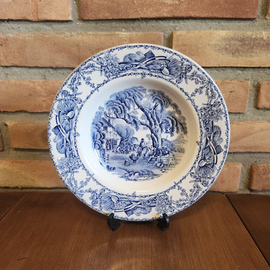 Royal Staffordshire by Clarice Cliff Rural Scenes Plate England - Etsy