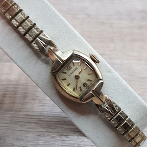 Longines Swiss Ladies Wrist Watch 17 Jewels 10K Gold Filled 1952 Working