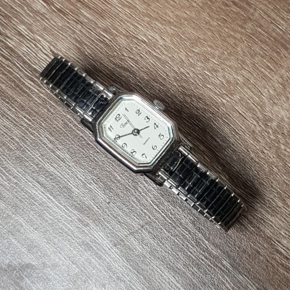 Timex Ladies Quartz Vintage Silver Tone Watch with