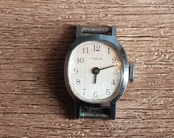 Timex Vintage Ladies Mechanical Watch Stainless Steel Case