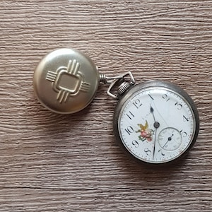 Elgin Pocket Watch 0s Grade 324 Model 3, 7J ca 1912 in Star Watch Case Sterling 925